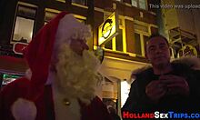 Dutch prostitute gets doggy style from Santa